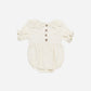 Quincy Mae Collared Romper Ivory