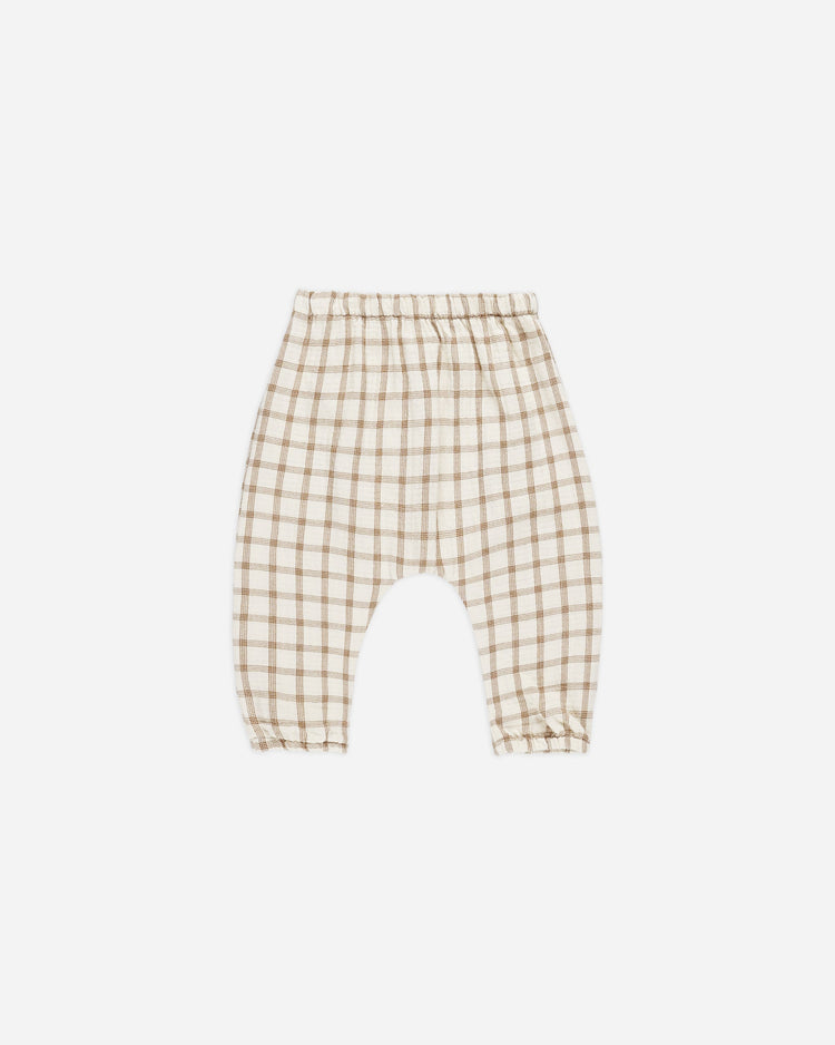 Quincy Mae Woven Pant Cinnamon Plaid