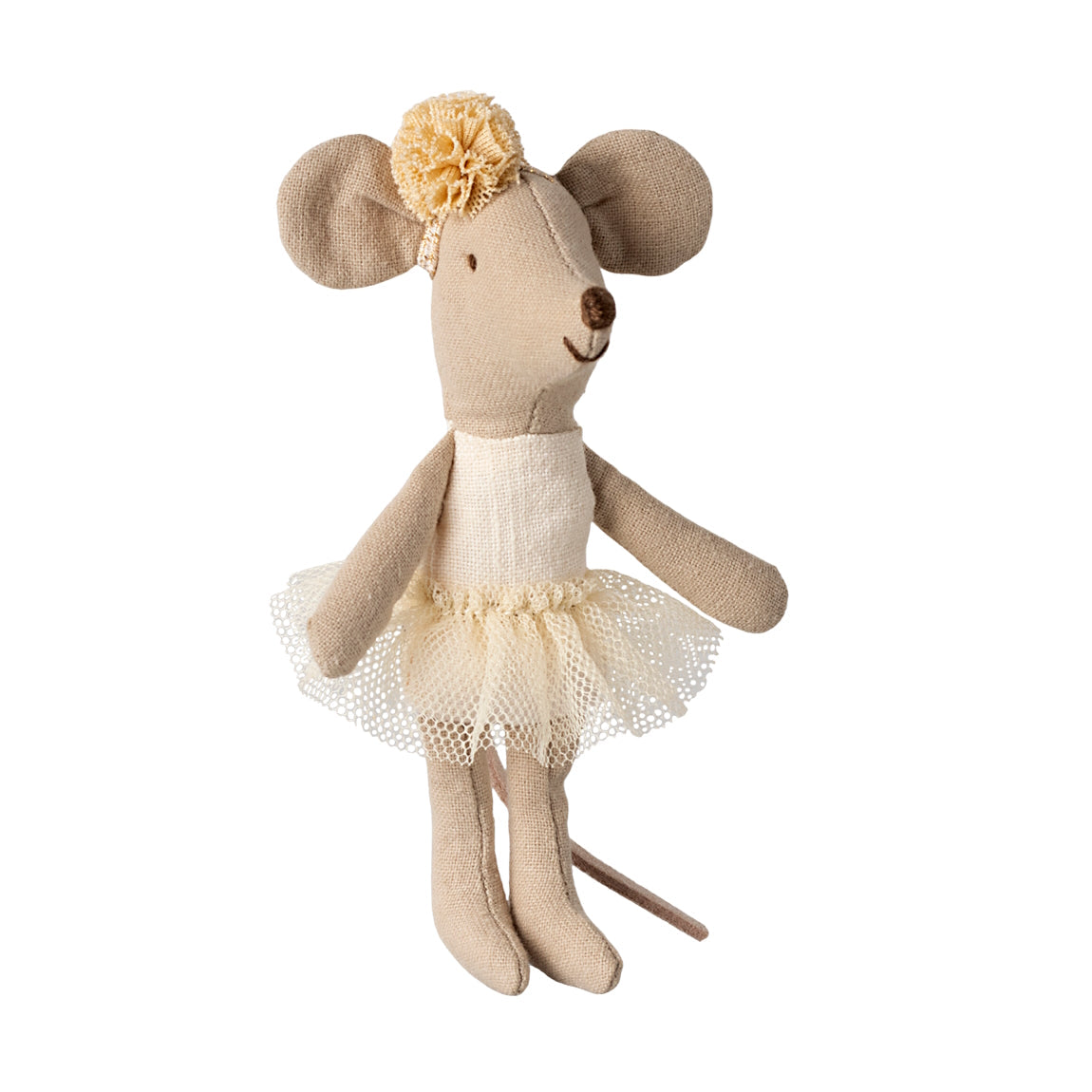 Maileg Ballerina Mouse Little Sister Off White