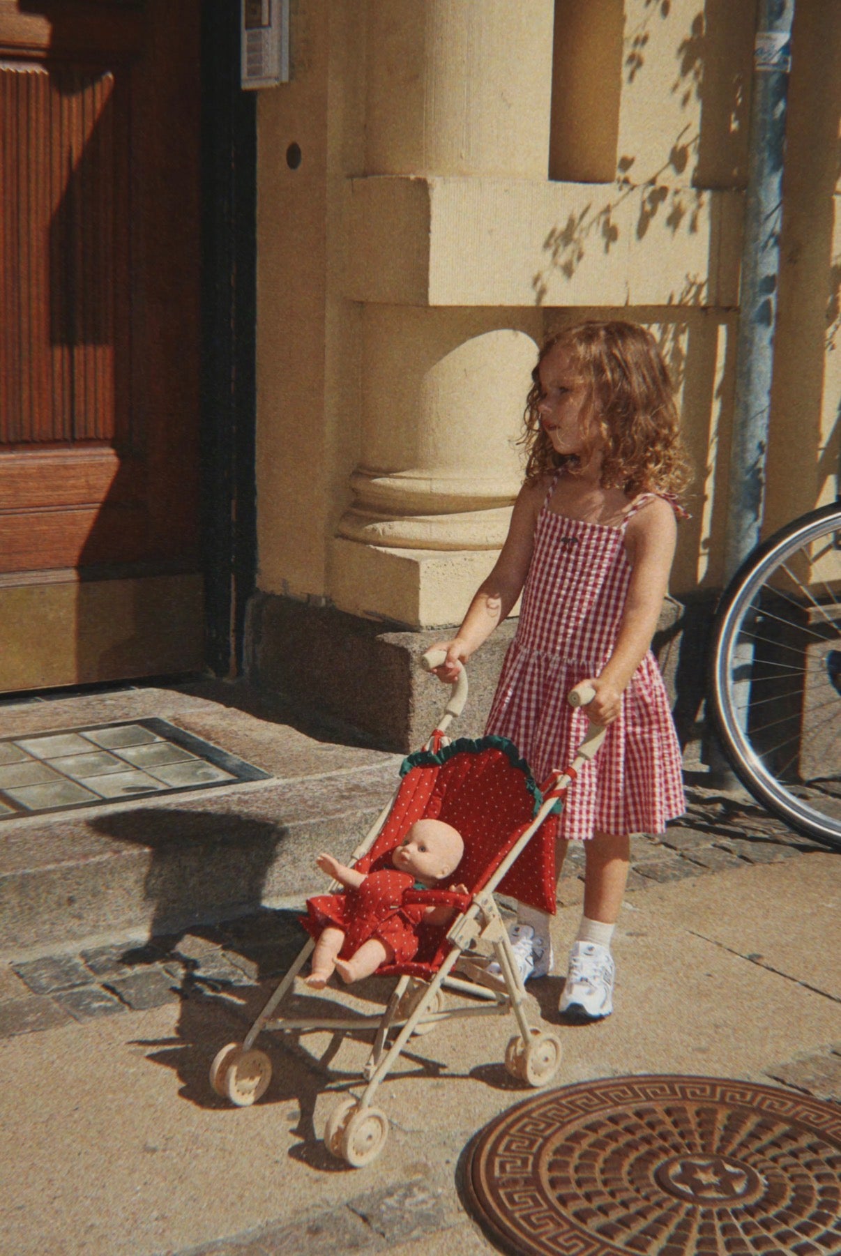 Konges Sløjd Doll Stroller Fraise Dot