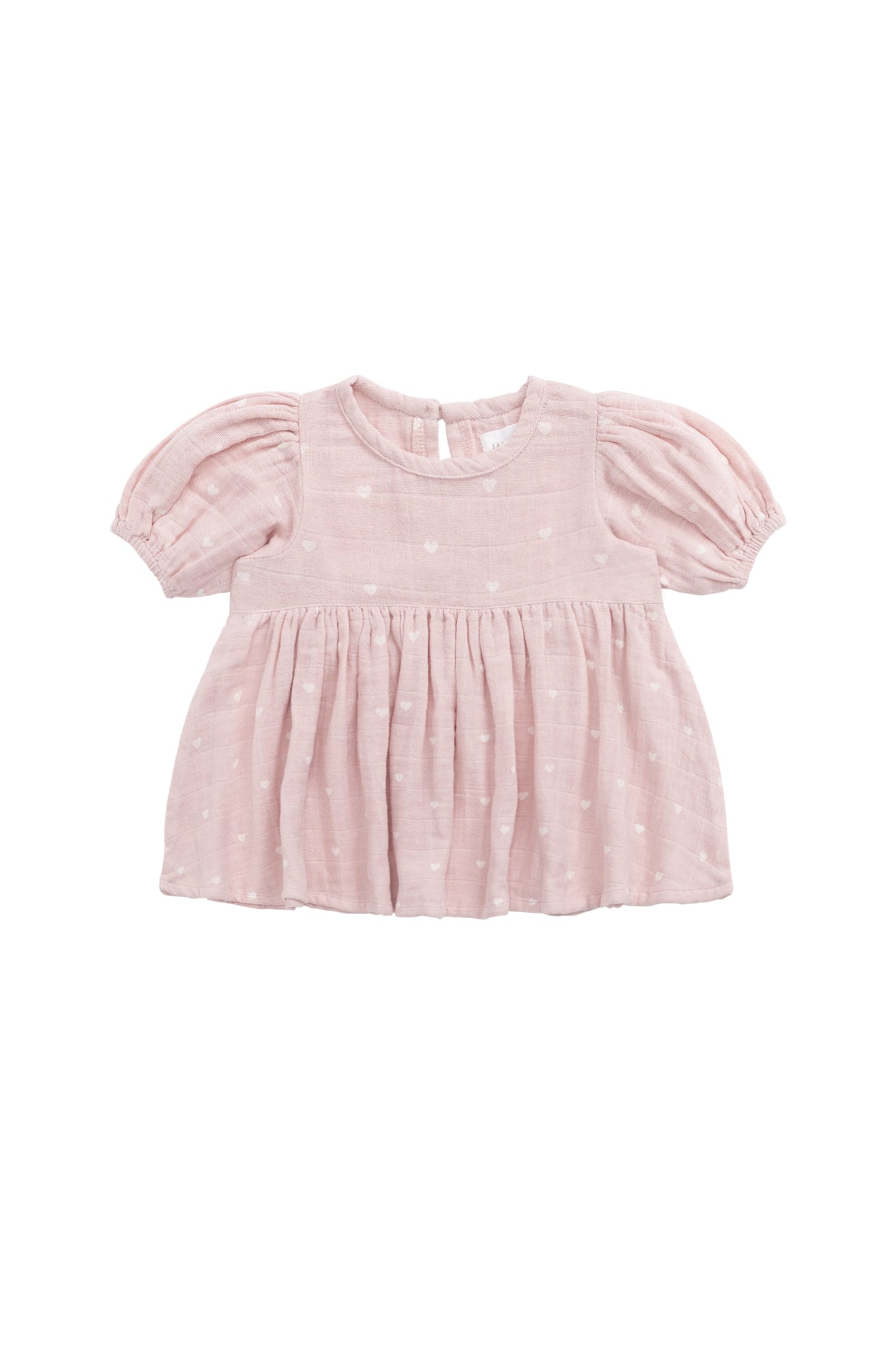 Jamie Kay Organic Cotton Muslin Elodie Top Petite Heart Old Rose