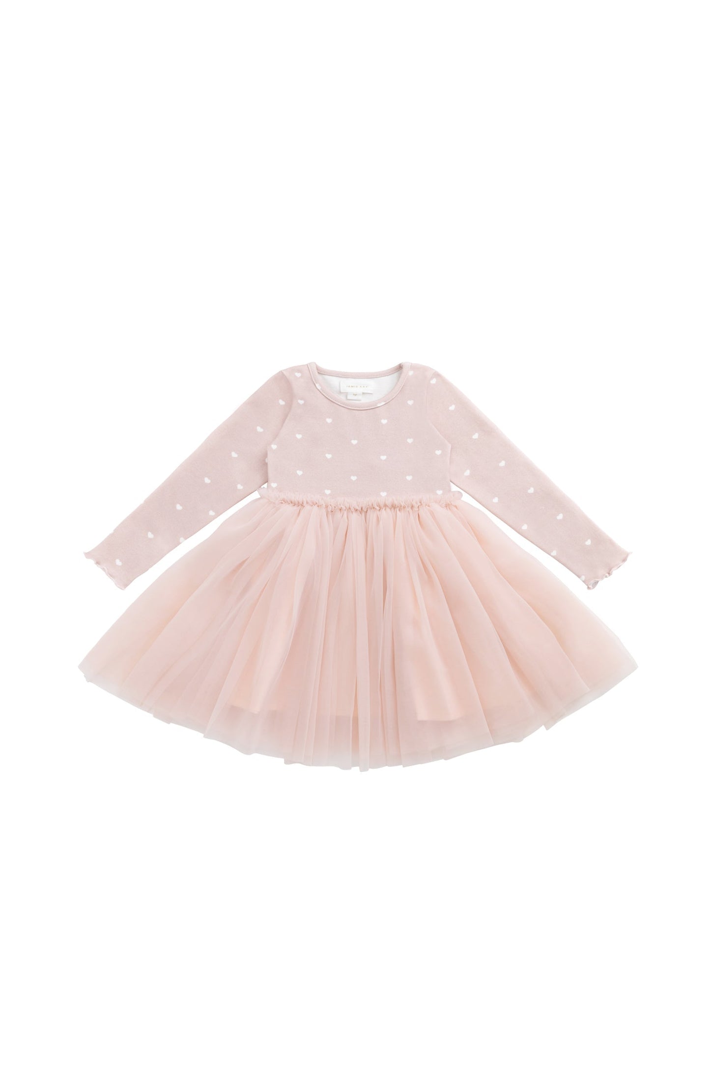 Jamie Kay Anna Tulle Dress Petite Heart Old Rose