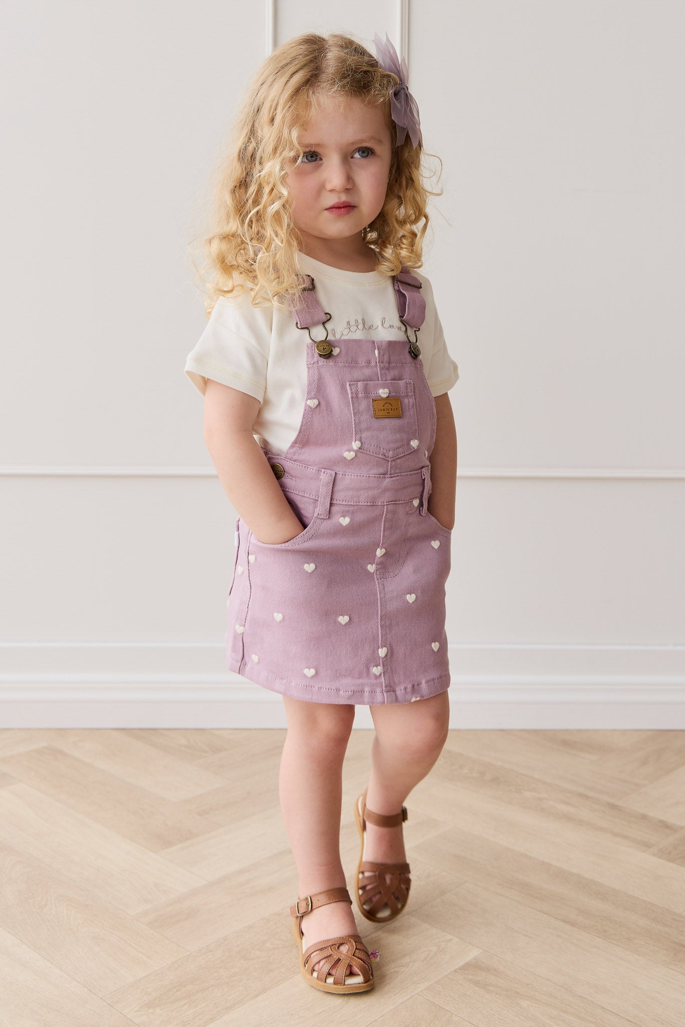 Jamie Kay Overall Dress Petite Heart Melody