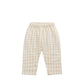 Jamie Kay Organic Cotton Kingston Pant Gingham Pale Khaki