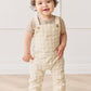 Jamie Kay Organic Cotton Kingston Overall Gingham Pale Khaki