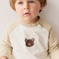 Jamie Kay Organic Cotton Tao Sweatshirt Biscuit/Cloud Bobbie Bear