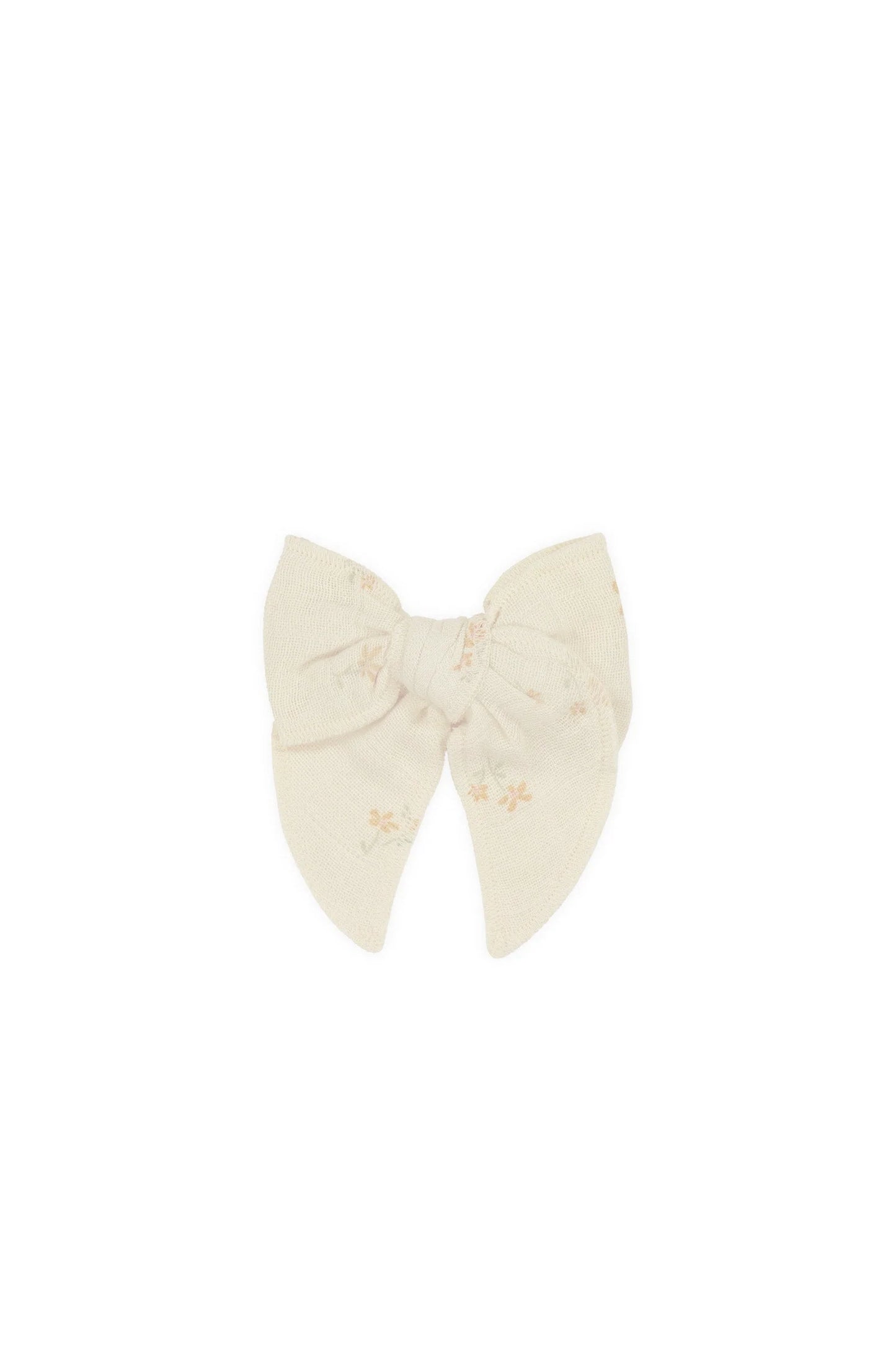 Jamie Kay Organic Cotton Muslin Bow Pauline Chamomile