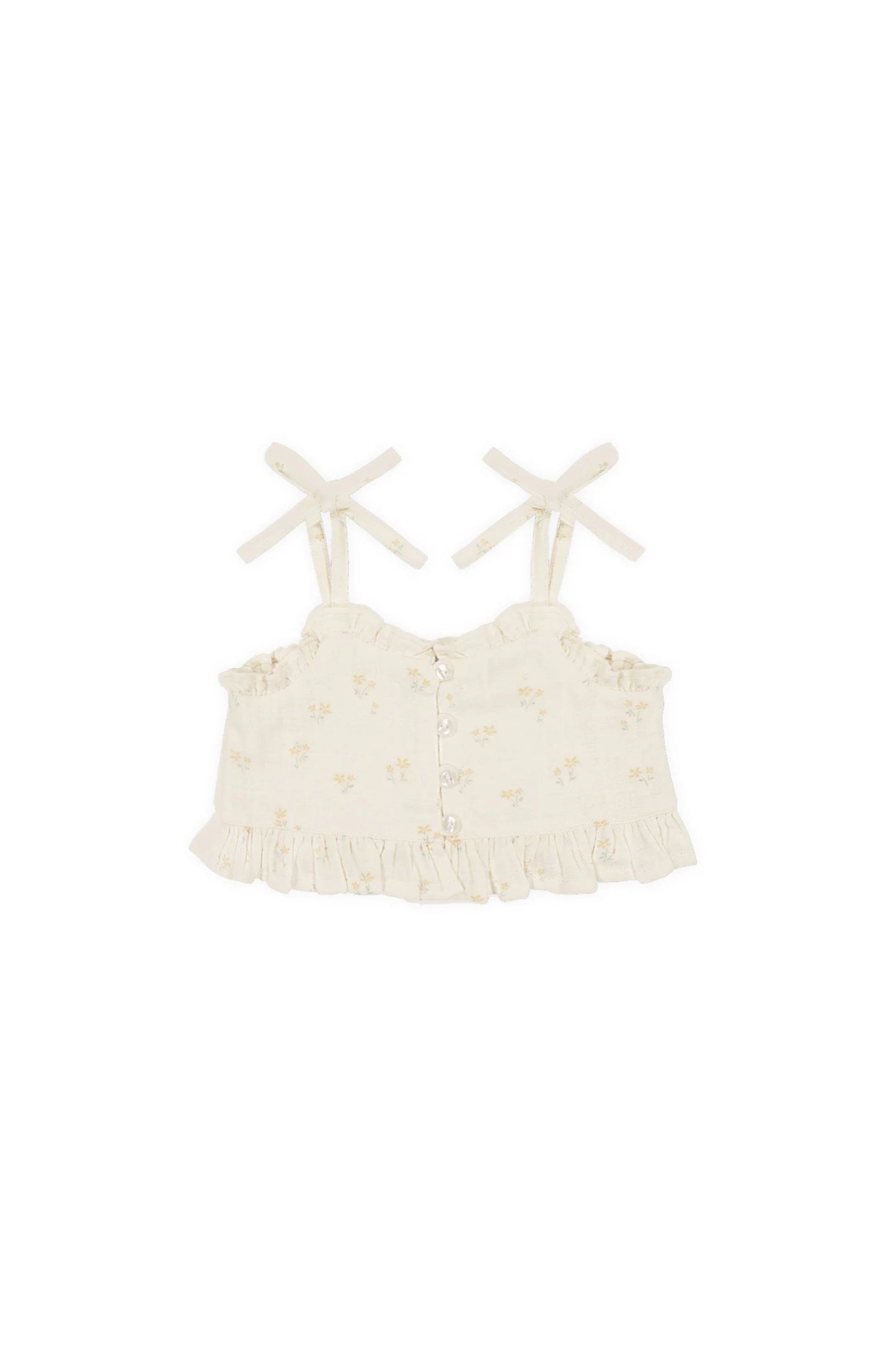 Jamie Kay Organic Cotton Muslin Mirabel Top Pauline Chamomile