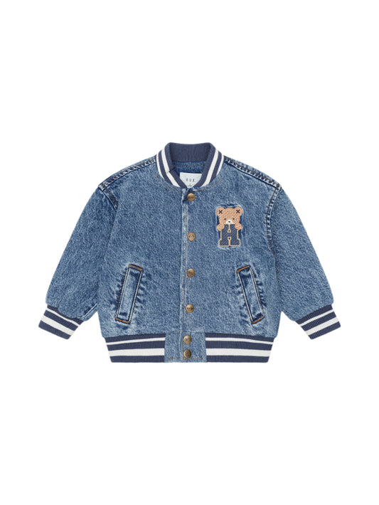 Huxbaby Dreamy Denim Bomber Jacket