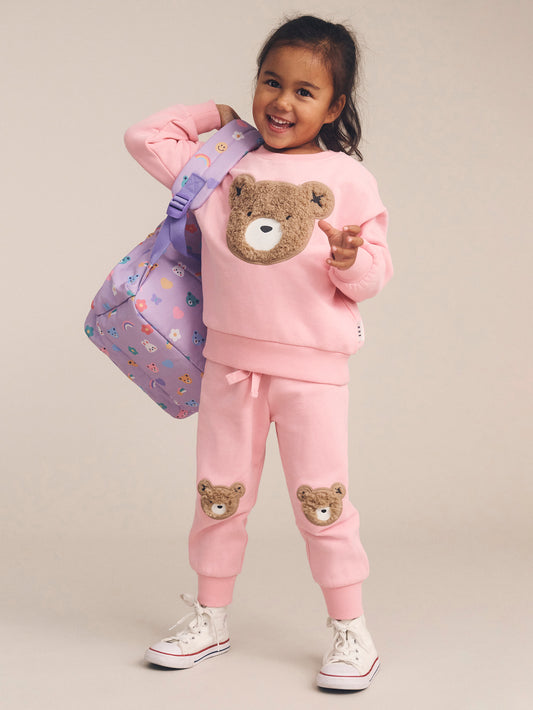 Huxbaby Furry Huxbear Trackpant Blush