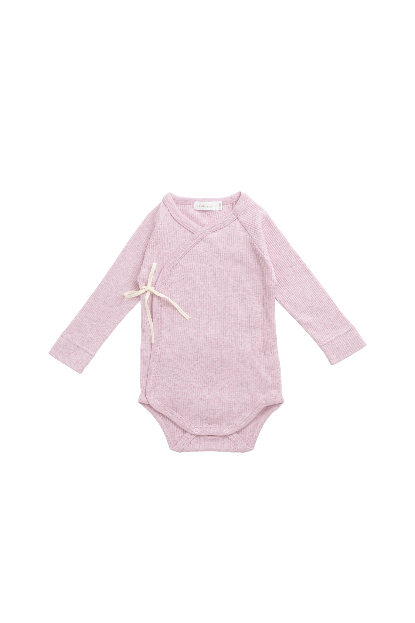 Jamie Kay Organic Cotton Modal Marina Long Sleeve Bodysuit Orchid Marle