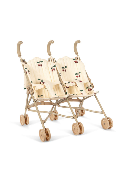 Konges Sløjd Twin Doll Stroller Ma Grande Cerise