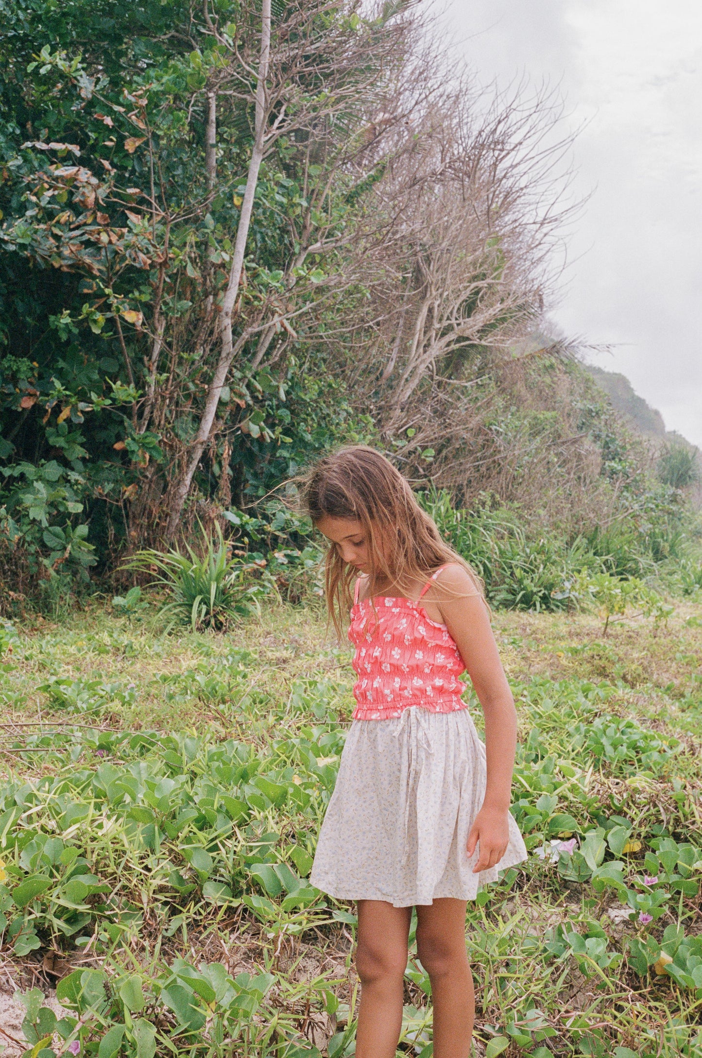 Illoura The Label Shirred Crop Summer Floral