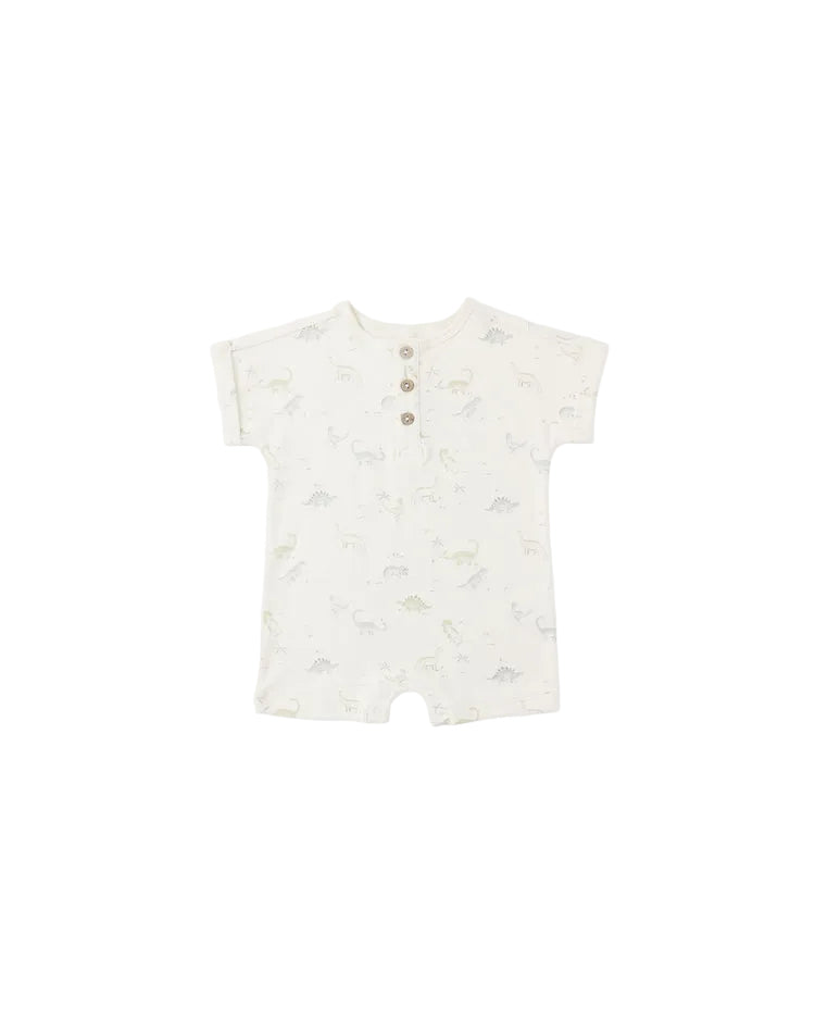 Quincy Mae Short Sleeve Onepiece Dinosaur