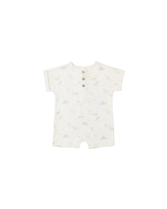 Quincy Mae Short Sleeve Onepiece Dinosaur