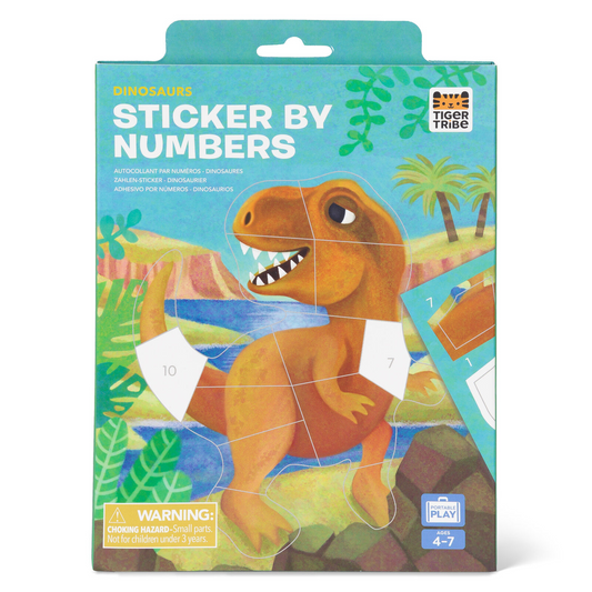 Tiger Tribe Sticker by Numbers Dinosaurs