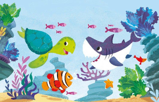 Sassi Free the Colours Reusable Paint Brush Book the Sea