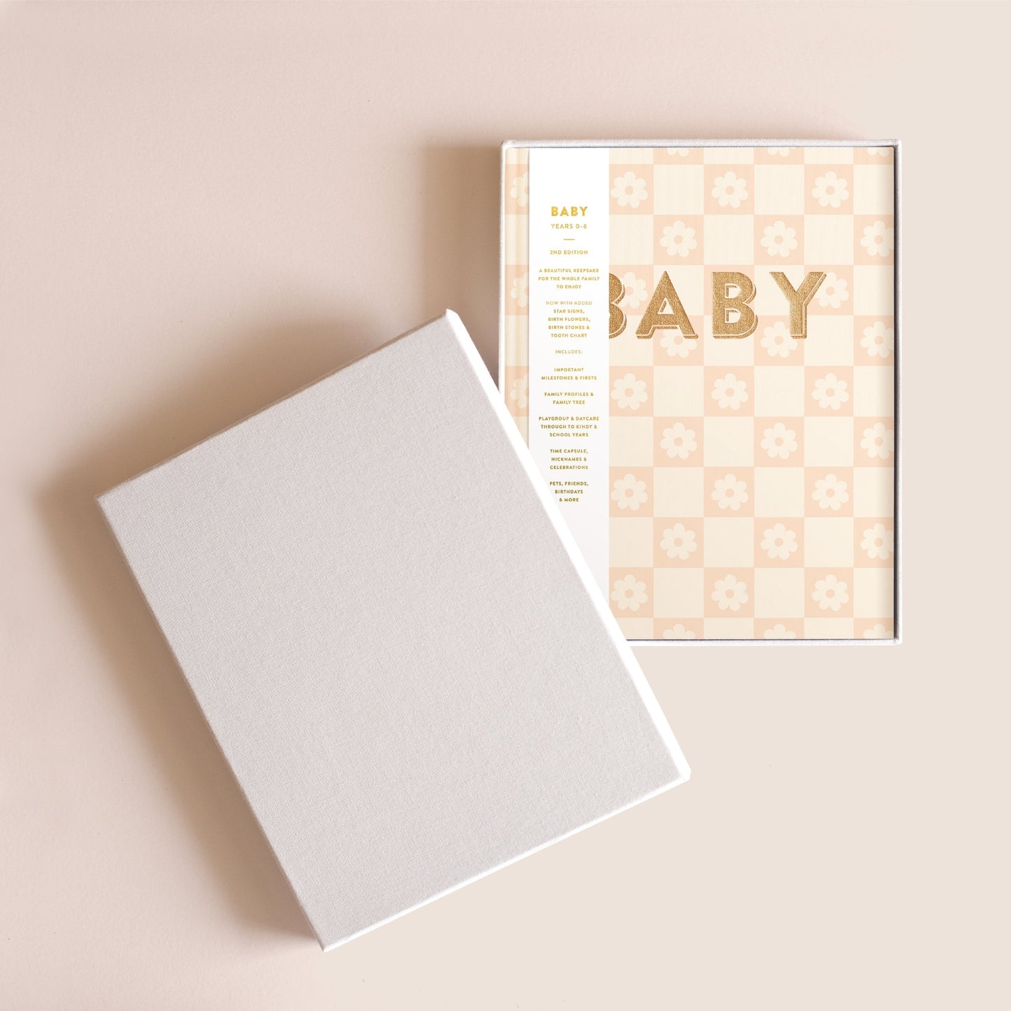 Fox + Fallow Baby Book Daisy Grid Boxed
