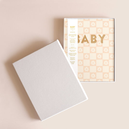 Fox + Fallow Baby Book Daisy Grid Boxed