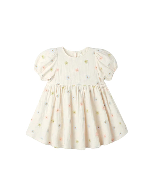 Rylee + Cru Marley Dress Embroidered Daisies