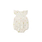 Rylee + Cru Amelia Romper Embroidered Daisies