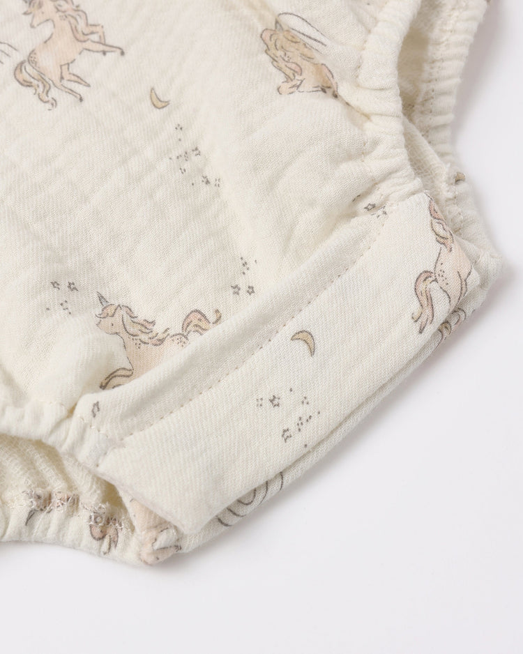 Quincy Mae Bonnie Romper Unicorns