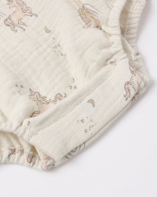 Quincy Mae Bonnie Romper Unicorns