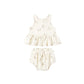 Quincy Mae Sleeveless Peplum Set Unicorns