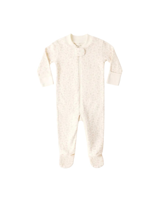 Quincy Mae Zip Long Sleeve Sleeper Footie Ditsy