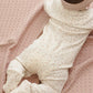 Quincy Mae Wrap Top + Footed Pant Set Ditsy