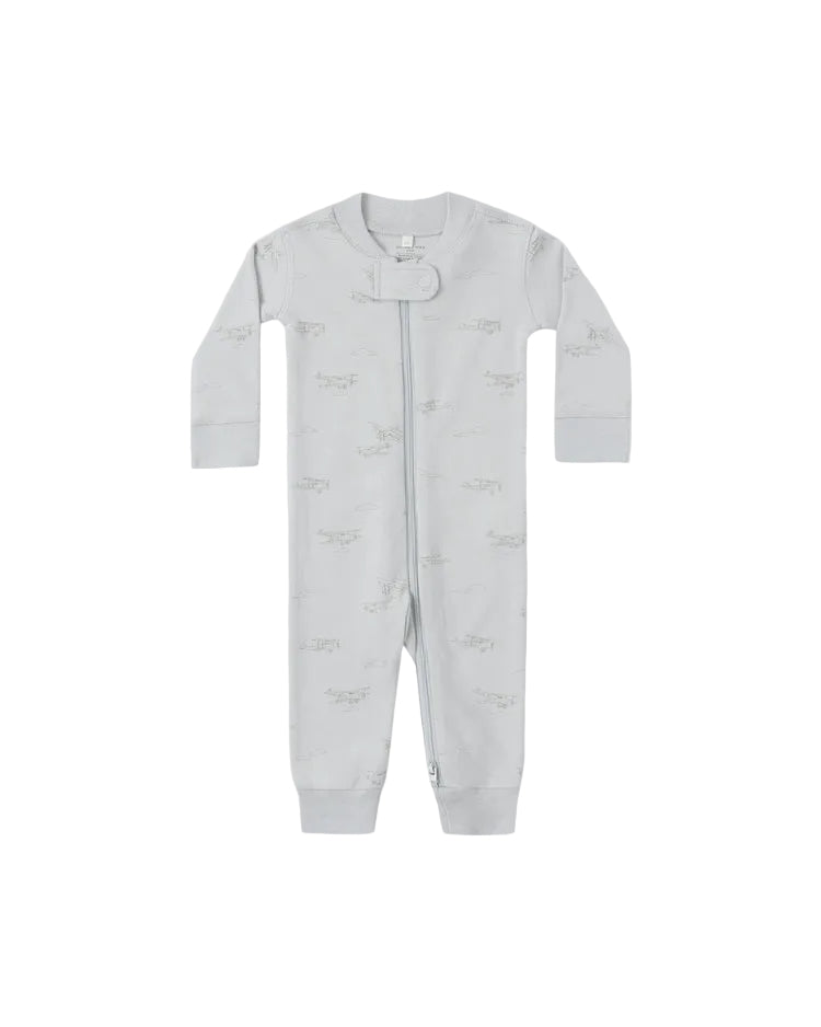 Quincy Mae Zip Long Sleeve Sleeper Air Plane