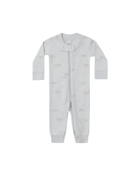 Quincy Mae Zip Long Sleeve Sleeper Air Plane
