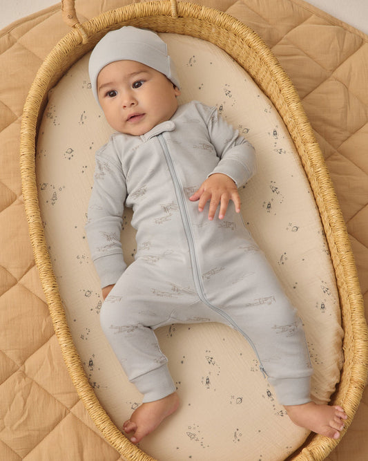 Quincy Mae Zip Long Sleeve Sleeper Air Plane