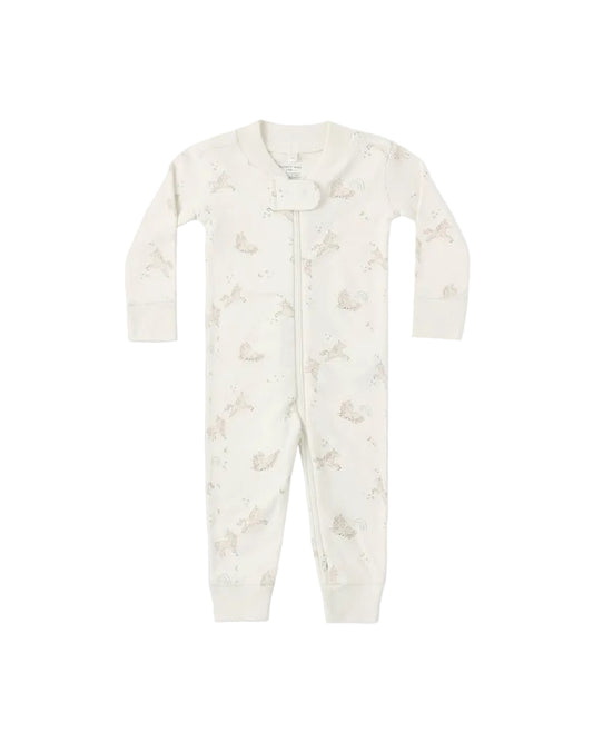 Quincy Mae Zip Long Sleeve Sleeper Unicorns