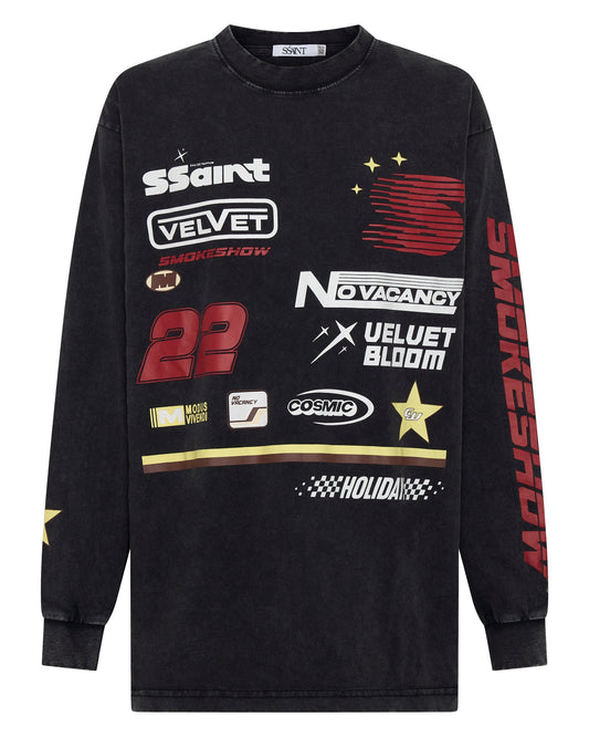 Sśaint Kids Signature Moto Tee Black
