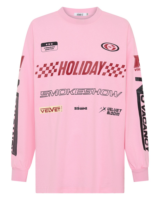 Sśaint Kids Signature Moto Tee Pink