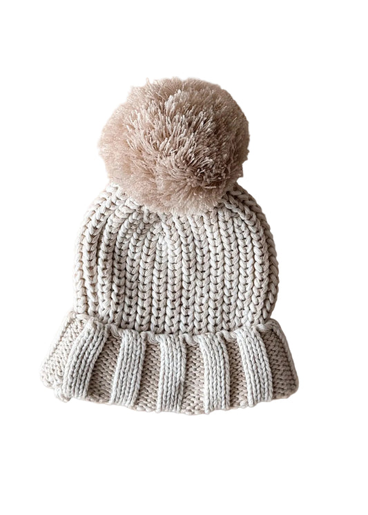 Freckles The Label Chunky Knit Beanie Oat