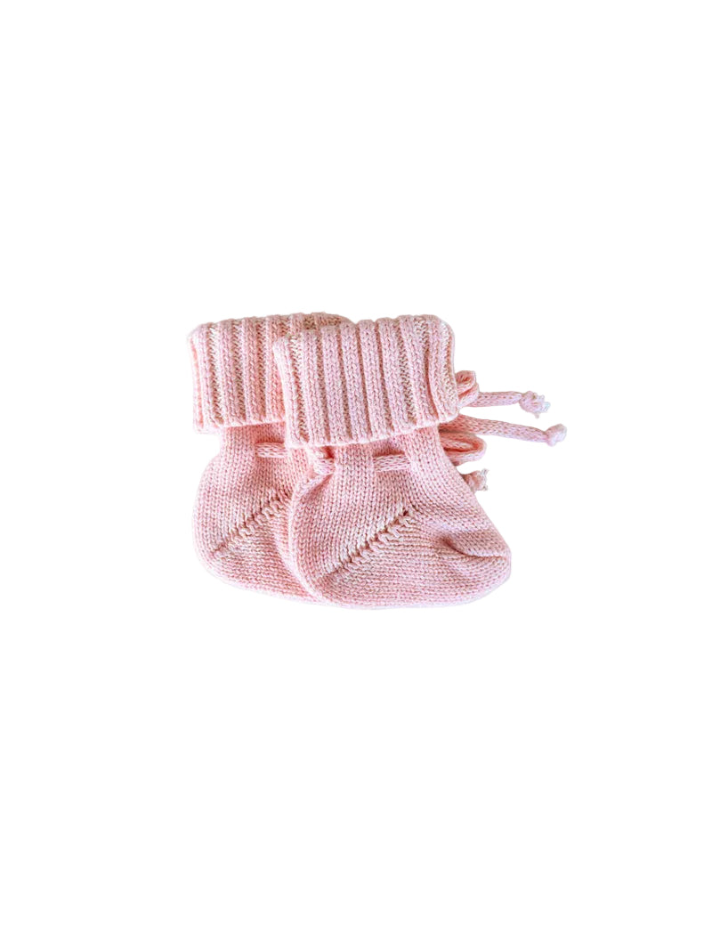 Freckles The Label Chunky Knit Booties Sweatpea