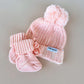 Freckles The Label Chunky Knit Booties Sweatpea