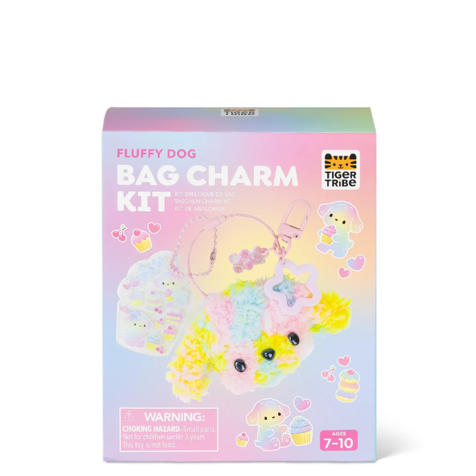 Tiger Tribe Bag Charm Kit Fluffy Dog