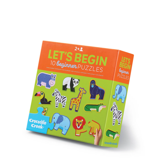 Crocodile Creek Let's Begin Puzzle 2 pc Jungle (Box)