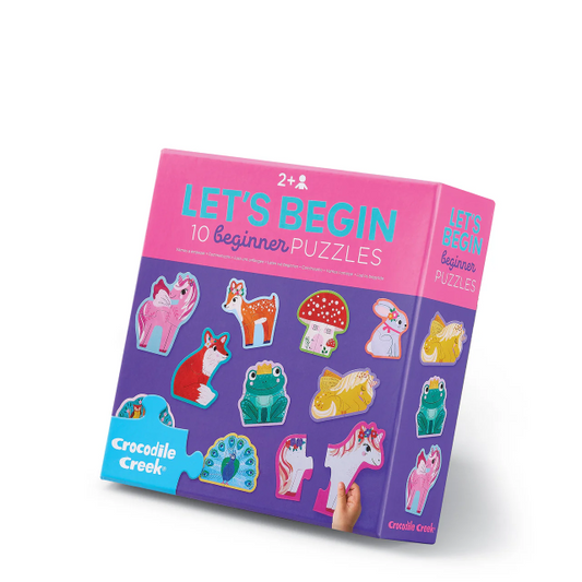 Crocodile Creek Let's Begin Puzzle 2 pc Unicorn (Box)