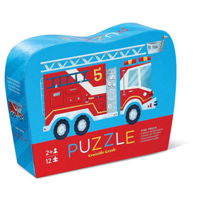 Crocodile Creek 12 pc Mini Puzzle Fire Truck