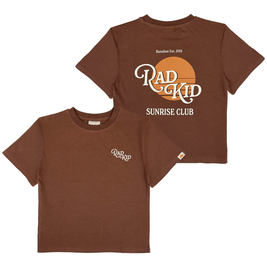 Banabae Rad Kid Sunrise Club Tee Choc