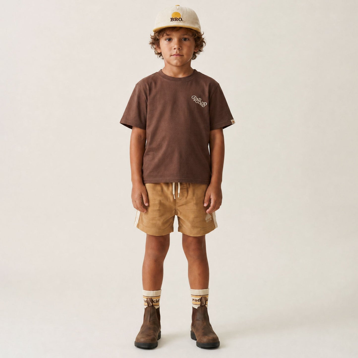 Banabae Rad Kid Sunrise Club Tee Choc