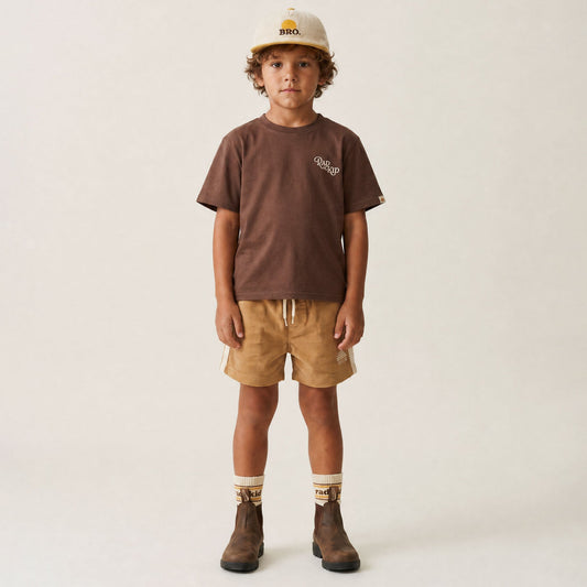 Banabae Rad Kid Sunrise Club Tee Choc