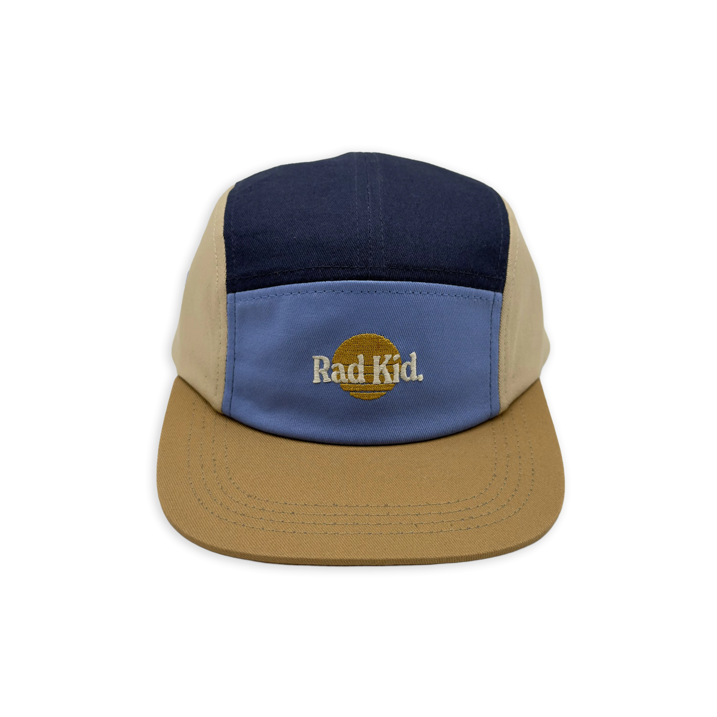 Banabae Rad Kid Five Panel Splice Twill Cap Blues