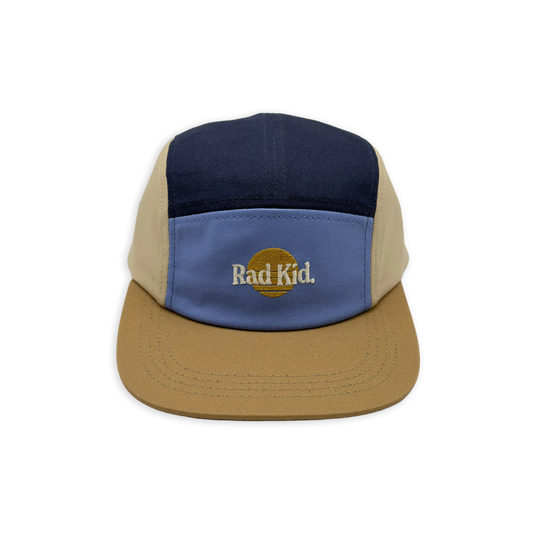 Banabae Rad Kid Five Panel Splice Twill Cap Blues