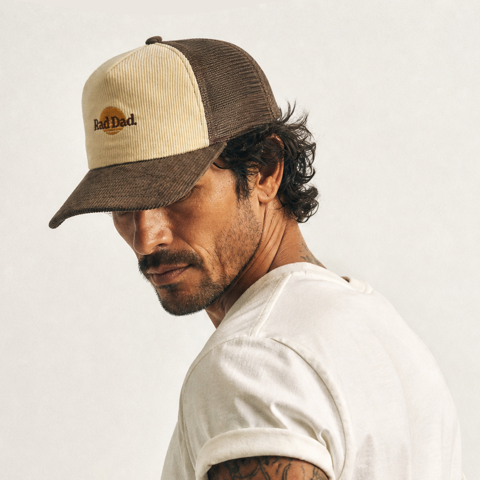 Banabae Rad Dad 2 Tone Cord Trucker Cap Choc