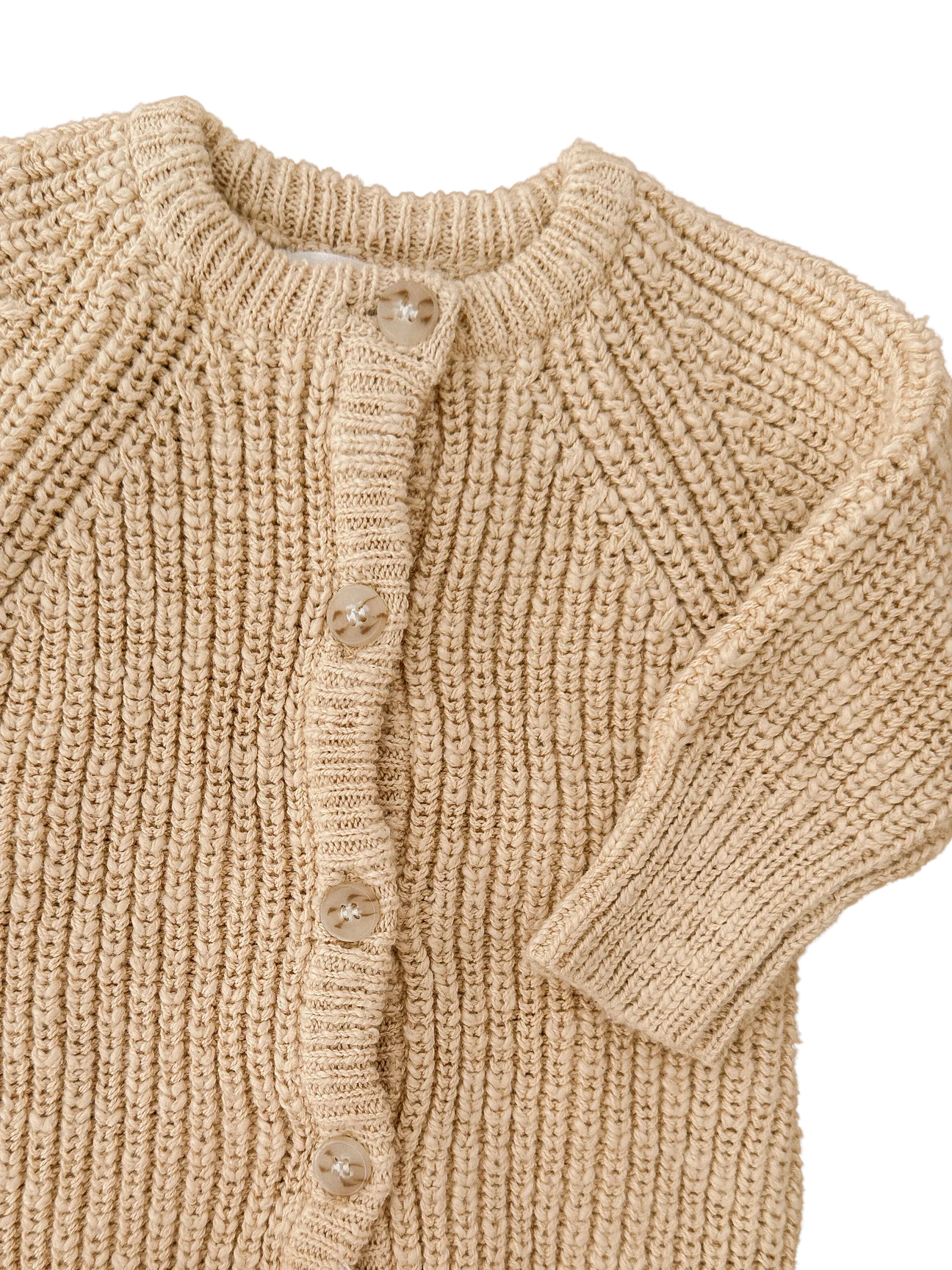 Ziggy Lou Classic Knit Romper Wheat